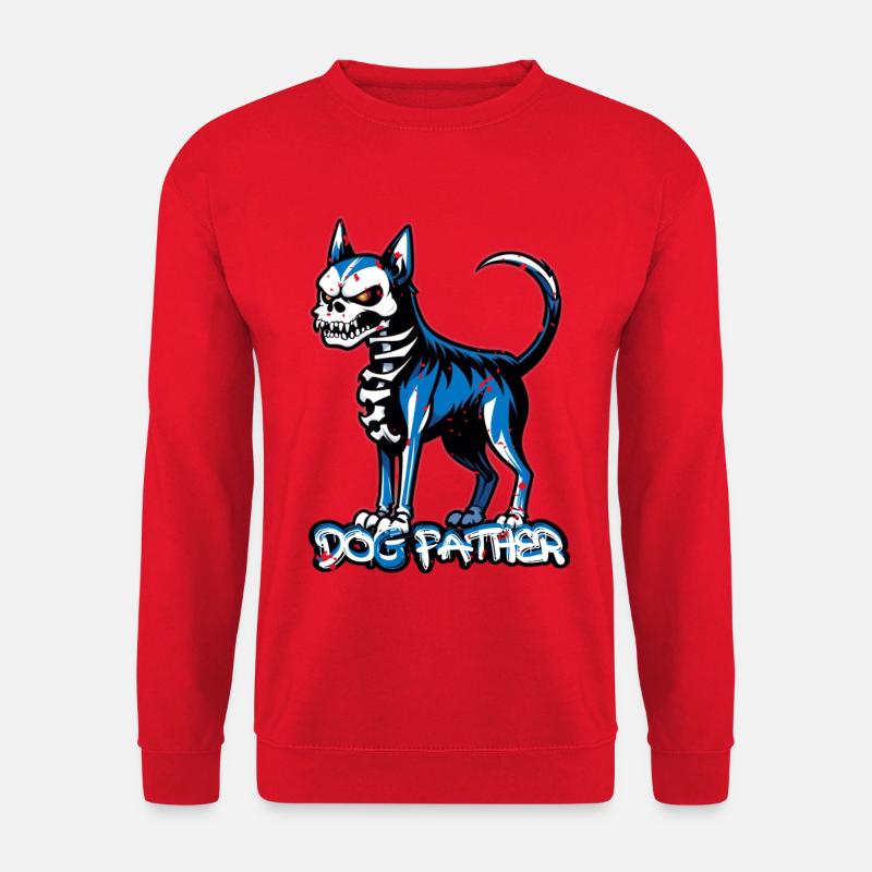 Hunde Vater - Unisex Pullover - Rot