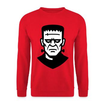 Illustration de monstre d’horreur vintage - Sweat-shirt Unisexe - rouge - Devant - Alina (178cm) & Michal (187cm)