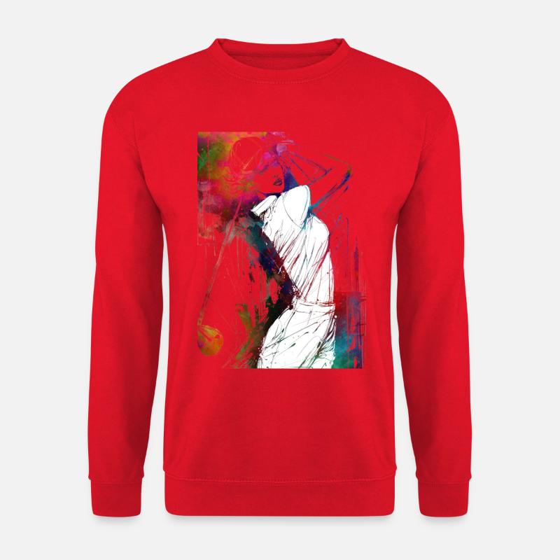 Golf player #golf - Unisex Sweatshirt - red