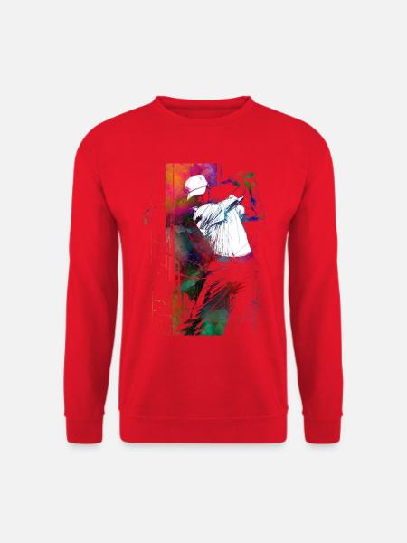 Golfspieler #golf - Unisex Pullover - Rot