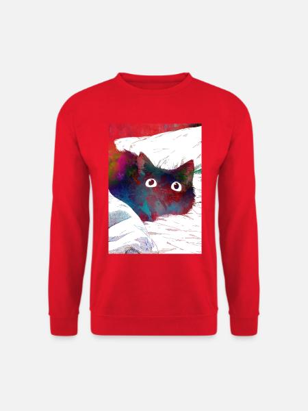 Jagdkatze - Unisex Pullover - Rot