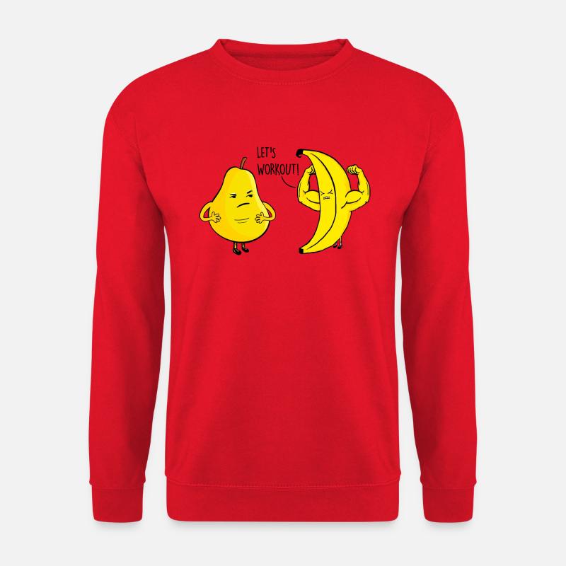 Birne und Banane - Unisex Pullover - Rot