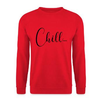CHILL - Sweat-shirt Unisexe - rouge - Devant - Alina (178cm) & Michal (187cm)