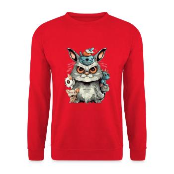 Multito le streum - Unisex Sweatshirt - red - Front - Alina (178cm) & Michal (187cm)