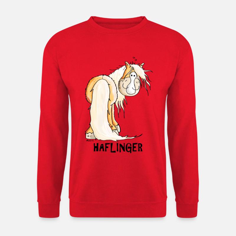 Happy Haflinger - Unisex Pullover - Rot