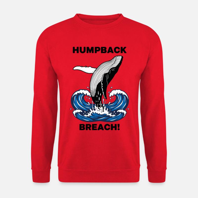 Buckelwalbruch Seebuckelwal - Unisex Pullover - Rot