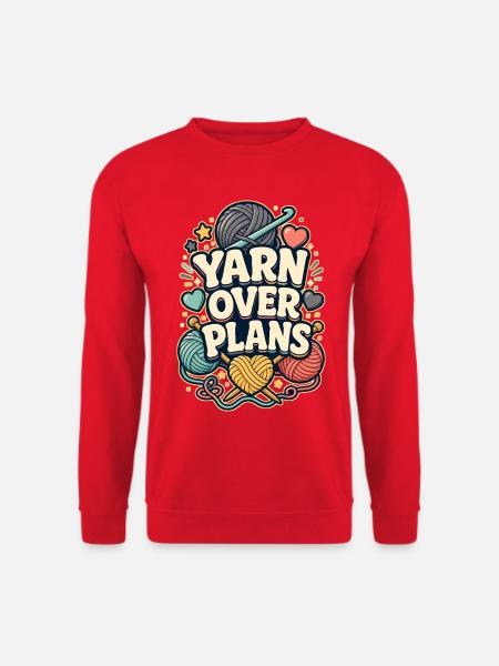 YARN OVER PLANS - Unisex Pullover - Rot