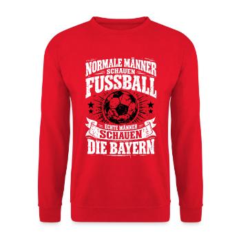 Wir lieben Bayern. - Unisex Pullover - Rot - Vorne - Alina (178cm) & Michal (187cm)
