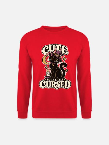 Magische Hexenkatze - Unisex Pullover - Rot