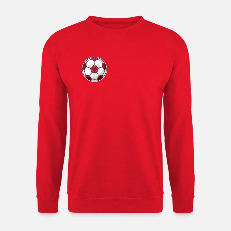 Herzball Fußballliebe - Unisex Pullover - Rot