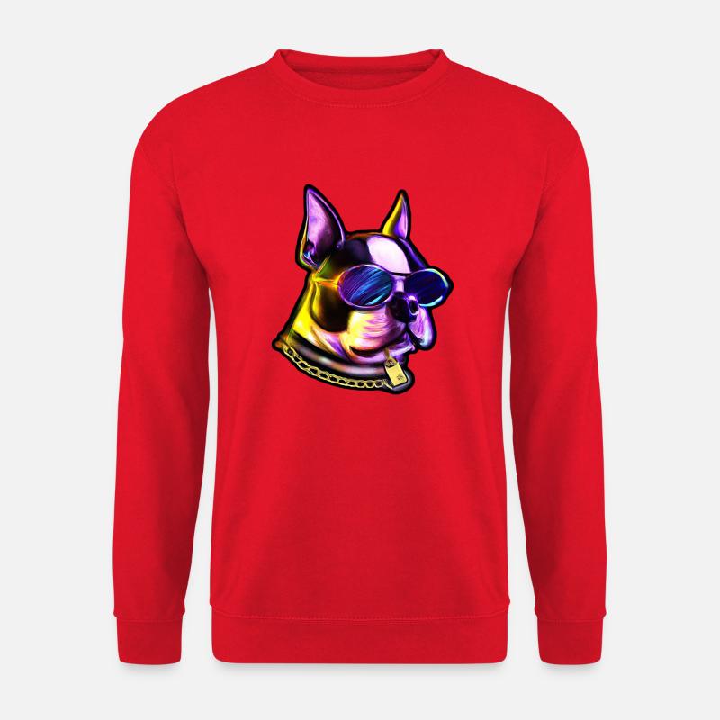 Synthwave Boston - Sweat-shirt Unisexe - rouge