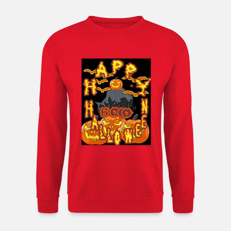 Bo, happy Halloween mit Master Kürbis - Unisex Pullover - Rot