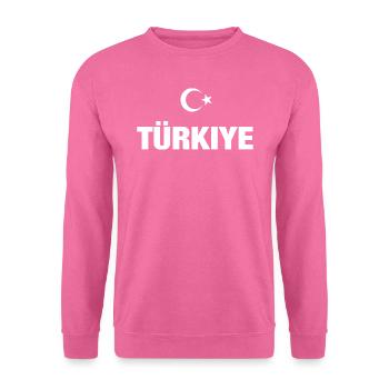 Türkiye Turquie drapeau turc soccer cadeau - Sweat-shirt Unisexe - rose - Devant
