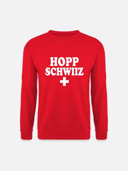 Hopp schwiiz - Unisex Sweatshirt - red