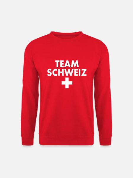 Team schweiz - Unisex Pullover - Rot