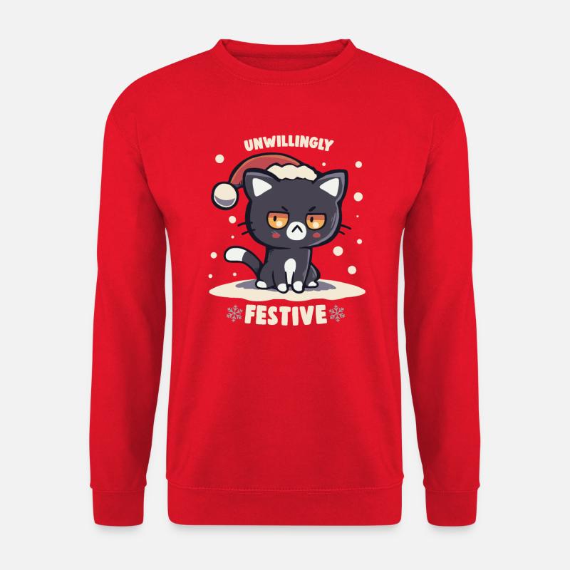 Unwillingly Festive - Unisex Sweatshirt - red