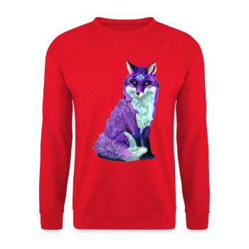 Fuchs - Unisex Pullover - Rot - Vorne - Alina (178cm) & Michal (187cm)