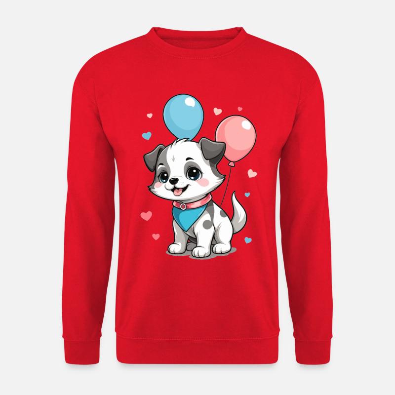 Süßer Hund - Unisex Pullover - Rot