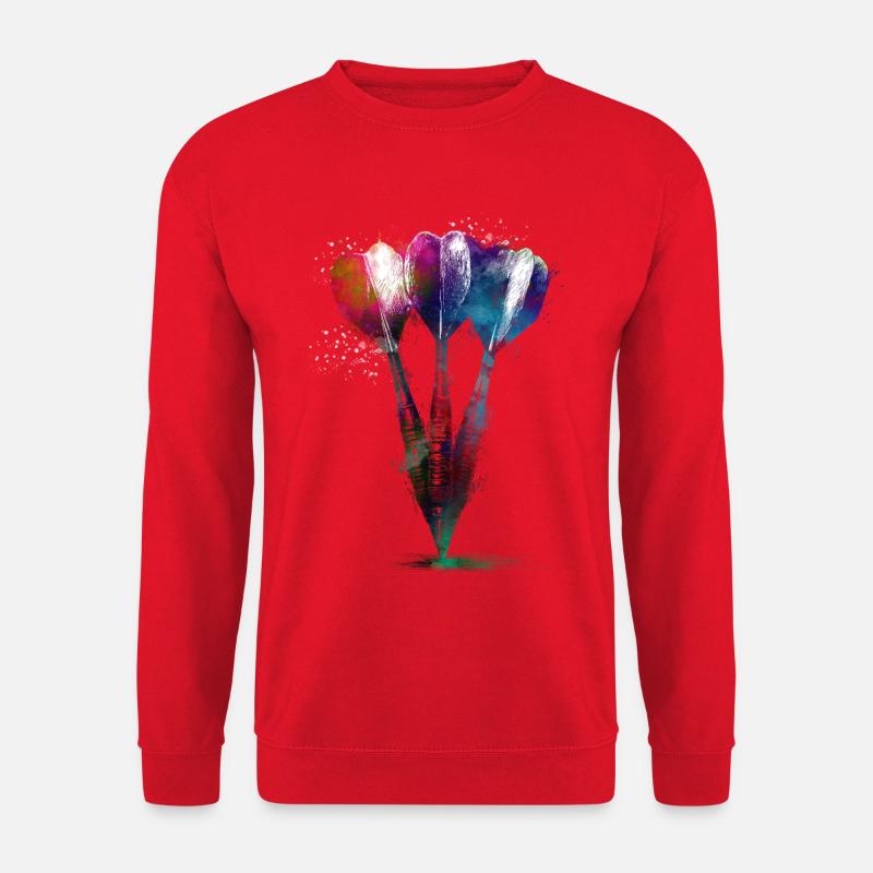 Darts Sports Art #darts #sport - Unisex Pullover - Rot