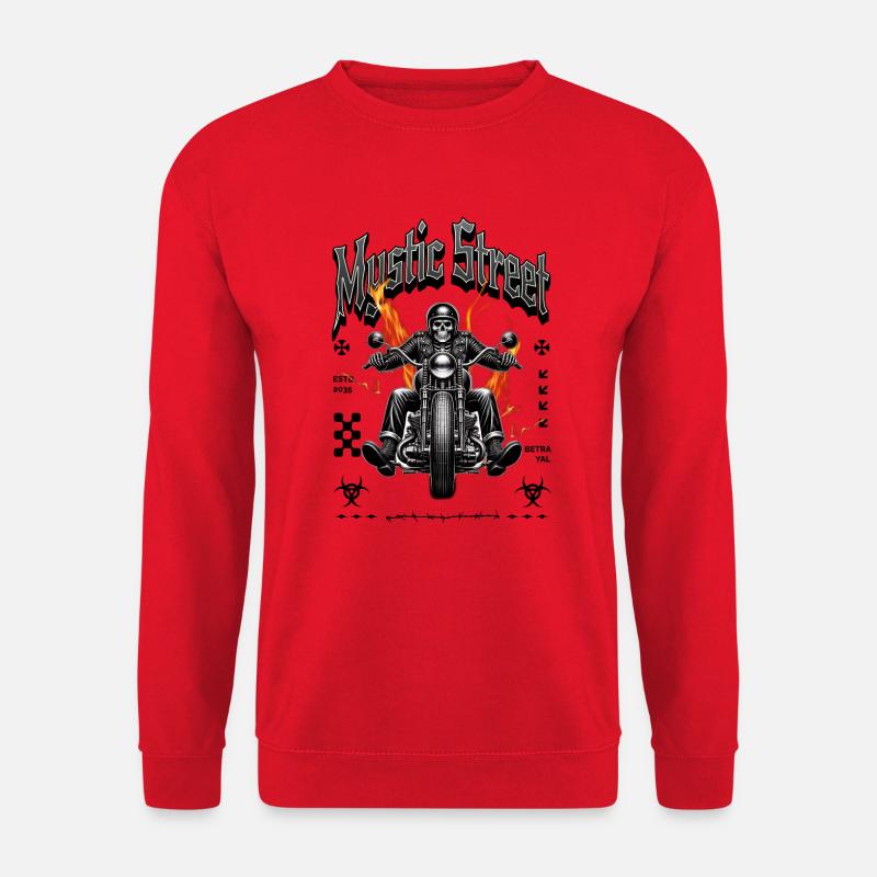 Mystic Street Biker - Unisex Pullover - Rot