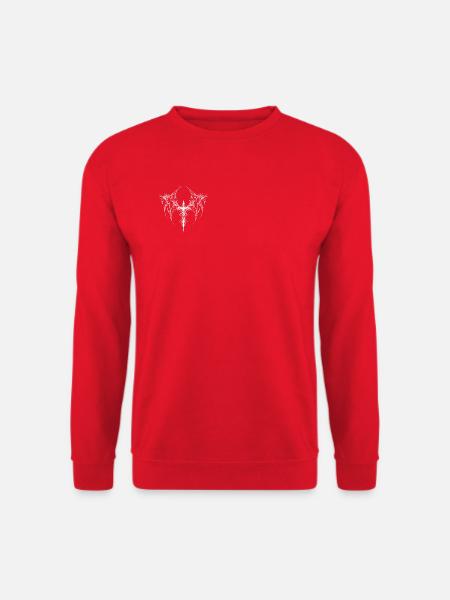 Dorniges Kreuzornament Logo - Unisex Pullover - Rot