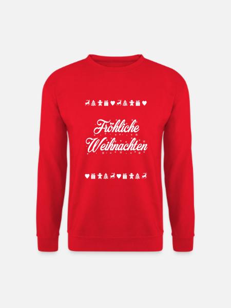 Fröhliche Weihnachten - Unisex Pullover - Rot