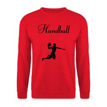 Handball - Sweat-shirt Unisexe - rouge - Devant - Alina (178cm) & Michal (187cm)