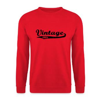 Vintage 2004 - Unisex Sweatshirt - red - Front - Alina (178cm) & Michal (187cm)