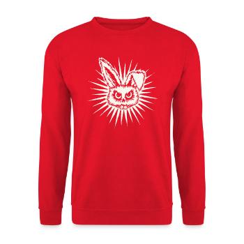 Rrrabbit - Unisex Sweatshirt - red - Front - Alina (178cm) & Michal (187cm)