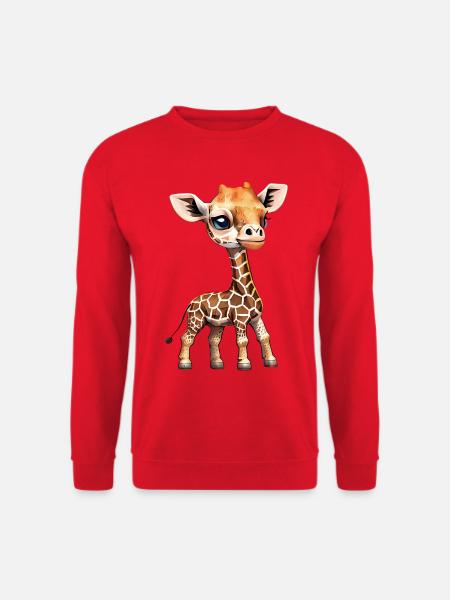 Giraffe - Giraffen Baby - Coole Kinder Giraffe - Unisex Pullover - Rot