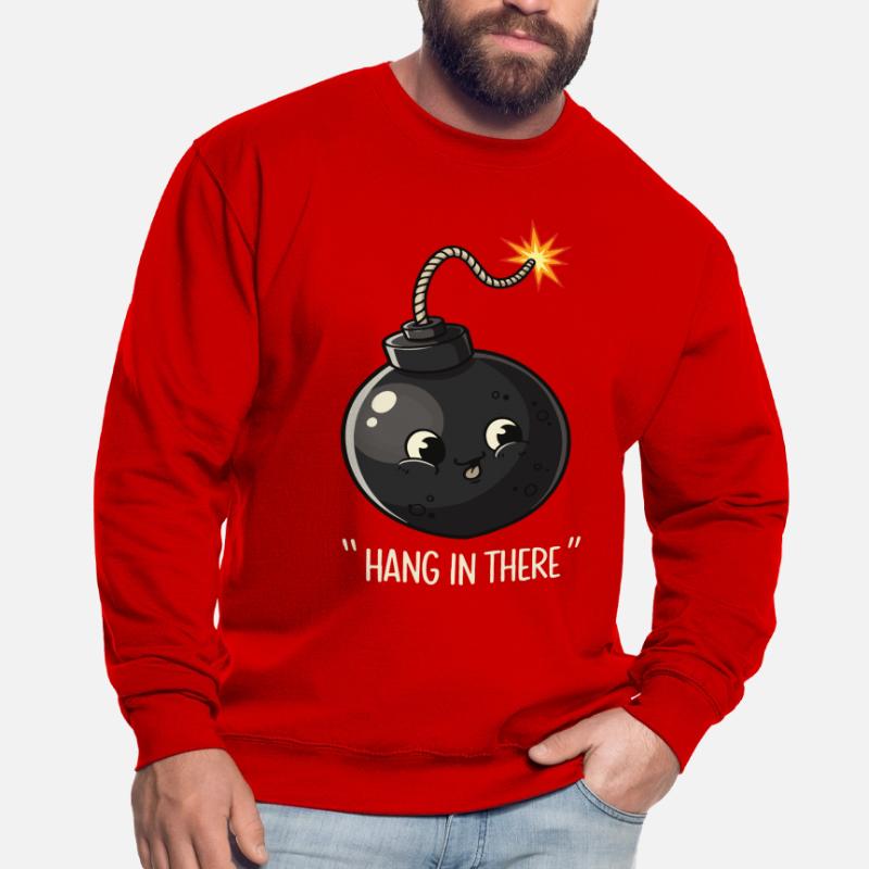 Conception de bande dessinée de bombe explosive kawaii Sweat-shirt Unisexe