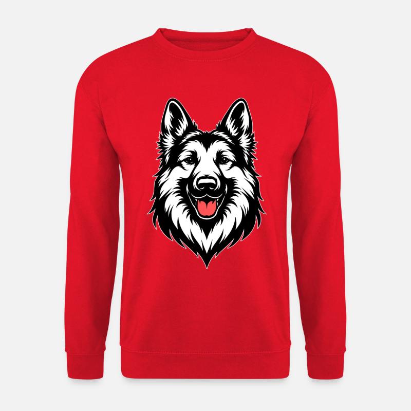 Deutscher Schäferhund Design - Unisex Pullover - Rot