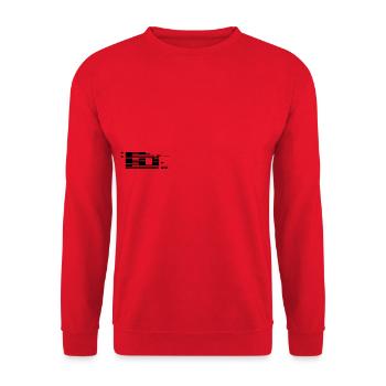 ALHAMDULILLAH Kufic Calligraphy - Unisex Sweatshirt - red - Front - Alina (178cm) & Michal (187cm)