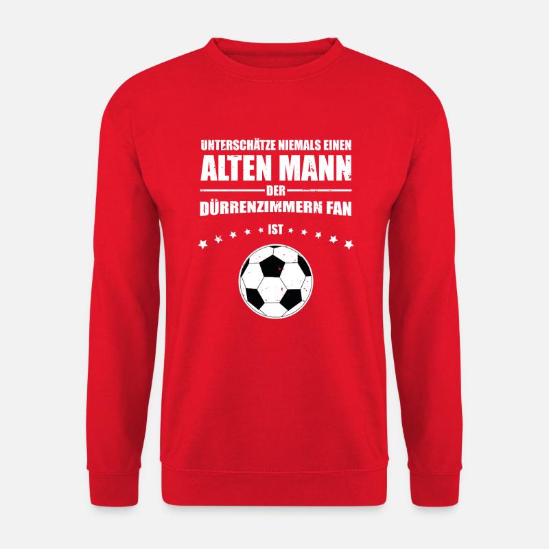 Alter Mann - Dürrenzimmern Fußball Fan - Unisex Pullover - Rot