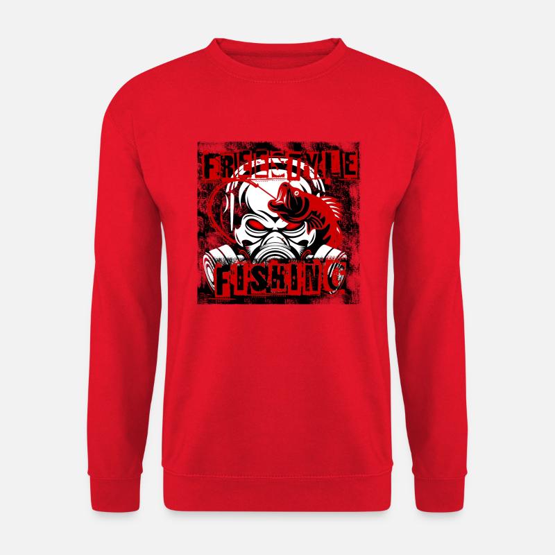 Freestyle Cool Angeln Geschenkidee - Unisex Pullover - Rot
