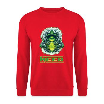 Gras - Unisex Pullover - Rot - Vorne - Alina (178cm) & Michal (187cm)