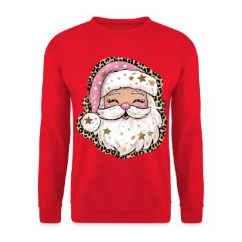 Santa Claus - Unisex Sweatshirt - red - Front - Alina (178cm) & Michal (187cm)