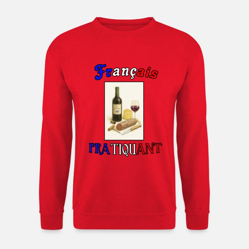 Französisch praktizieren - Unisex Pullover - Rot
