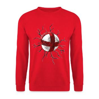 Radball, Cycleball, Hallenradsport - Unisex Pullover - Rot - Vorne - Alina (178cm) & Michal (187cm)