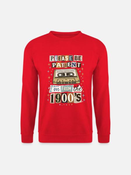 Retro Cassette Nostalgia - Unisex Sweatshirt - red