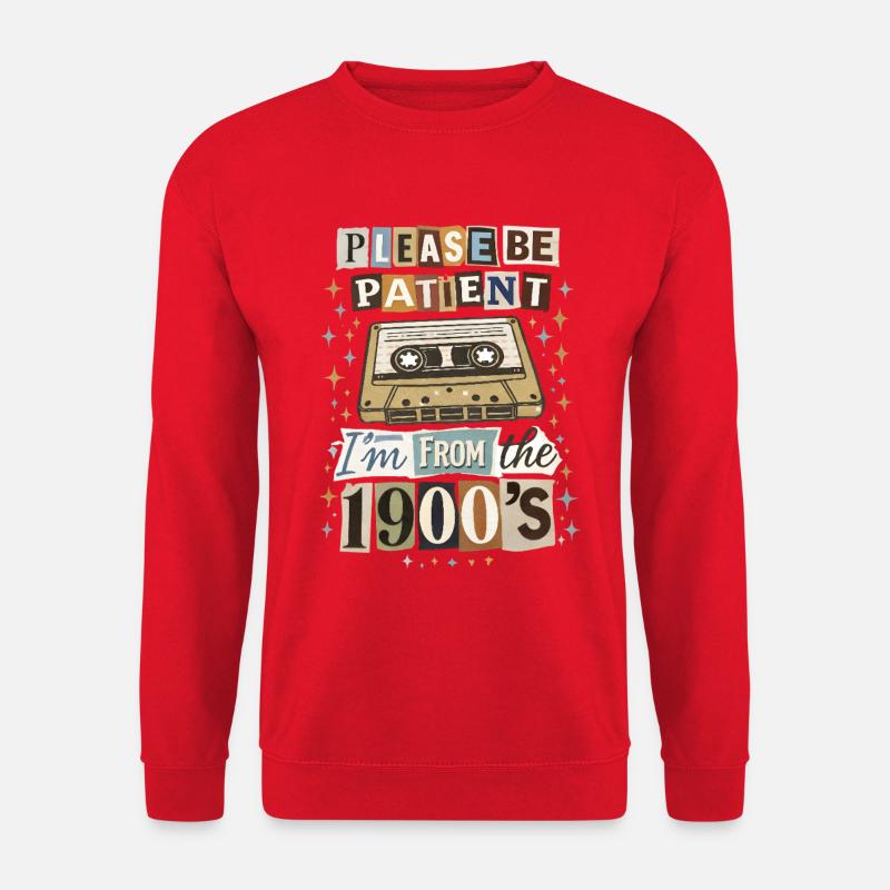 Retro Kassette Nostalgia - Unisex Pullover - Rot