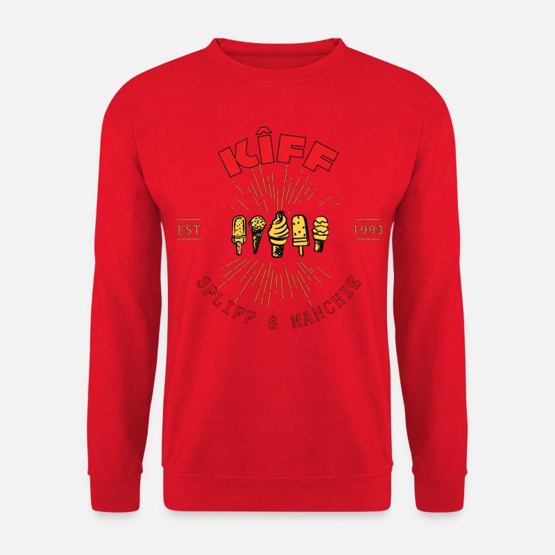 KIFF SPLIFF & MANCHIE - Sweat-shirt Unisexe - rouge