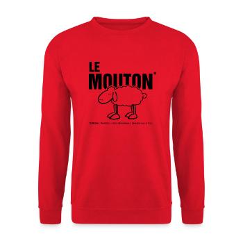 Le Mouton - 2022 - Sweat-shirt Unisexe - rouge - Devant - Alina (178cm) & Michal (187cm)