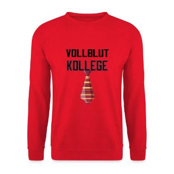 Vollblut Kollege Lieblingskollege - Unisex Pullover - Rot - Vorne - Alina (178cm) & Michal (187cm)
