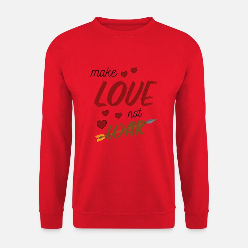 Make Love not War - Unisex Pullover - Rot