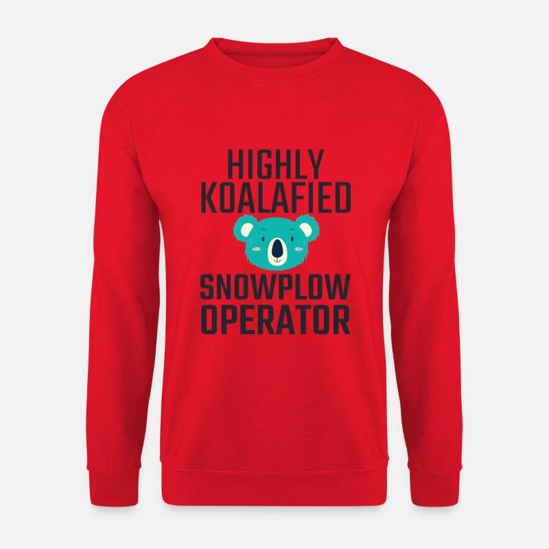 Snowplow Operator Koalafied - Unisex Sweatshirt - red