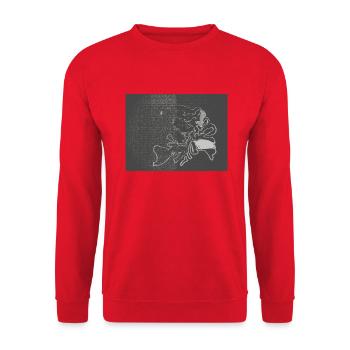 Teemay - Unisex Sweatshirt - red - Front - Alina (178cm) & Michal (187cm)