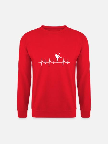 Band Shirt Gitarre Shirt Gitarre Spieler E-Gitarre - Unisex Pullover - Rot