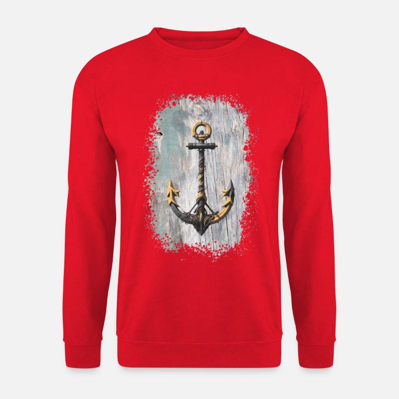 Anker Tattoo Seilkunst - Unisex Pullover - Rot