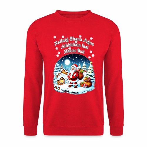 Irish Gealic Christmas New Year Seasonal Greeting - Unisex Sweatshirt